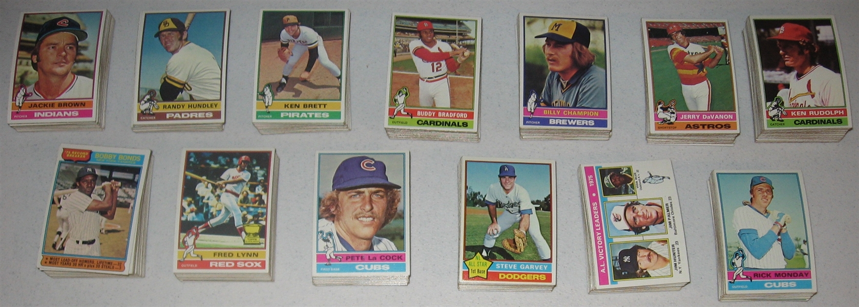 1976 Topps Baseball Complete Set (660) W/ Eckersley, Rookie