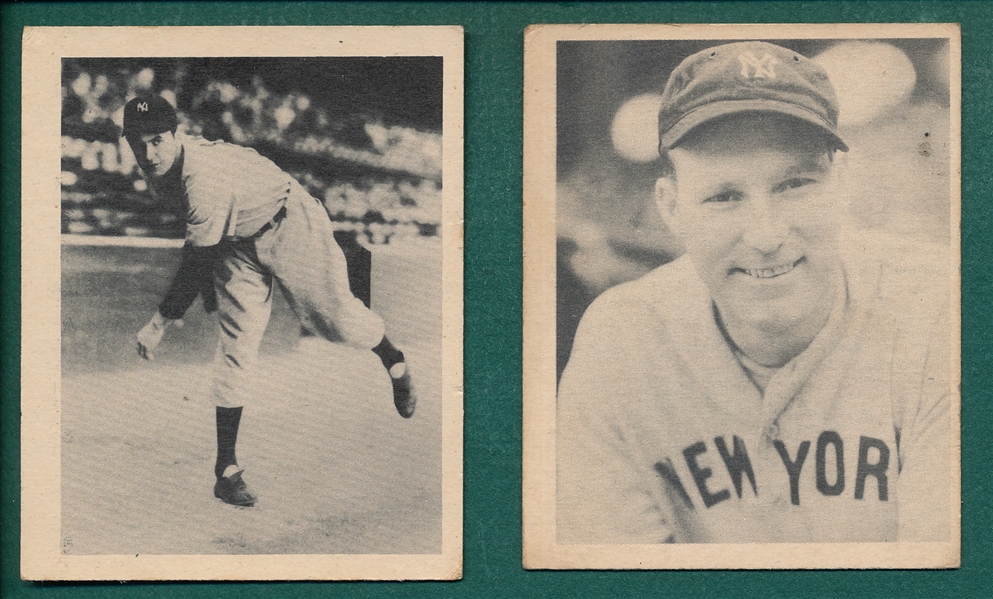 1939 Play Ball Lot of (2) NY Yankees HOFers W/ #3 Ruffing & #48 Gomez