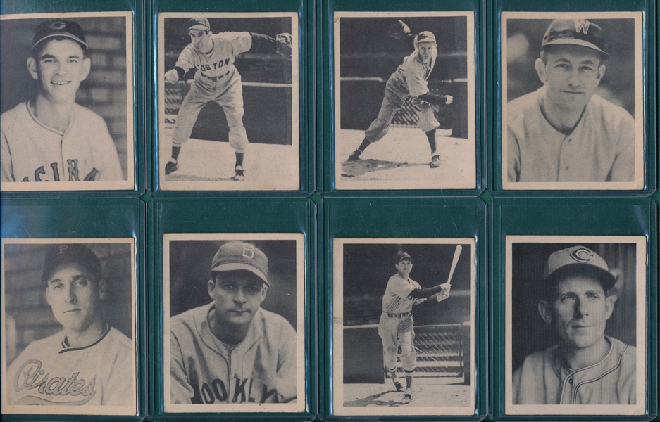 1939 Play Ball Lot of (8) W/ #2 Grissom *Crease Free*
