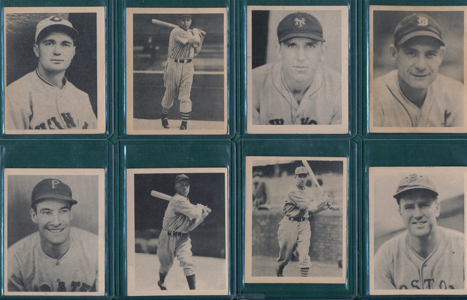 1939 Play Ball Lot of (8) W/ #77 Riggs *Crease Free*