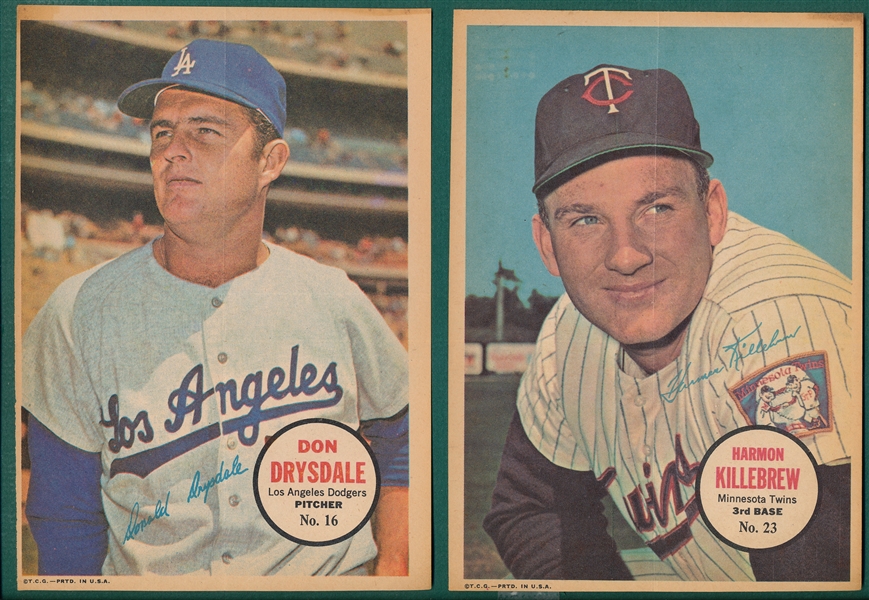 1967 Topps Posters Lot of (87) W/ Two Mantles
