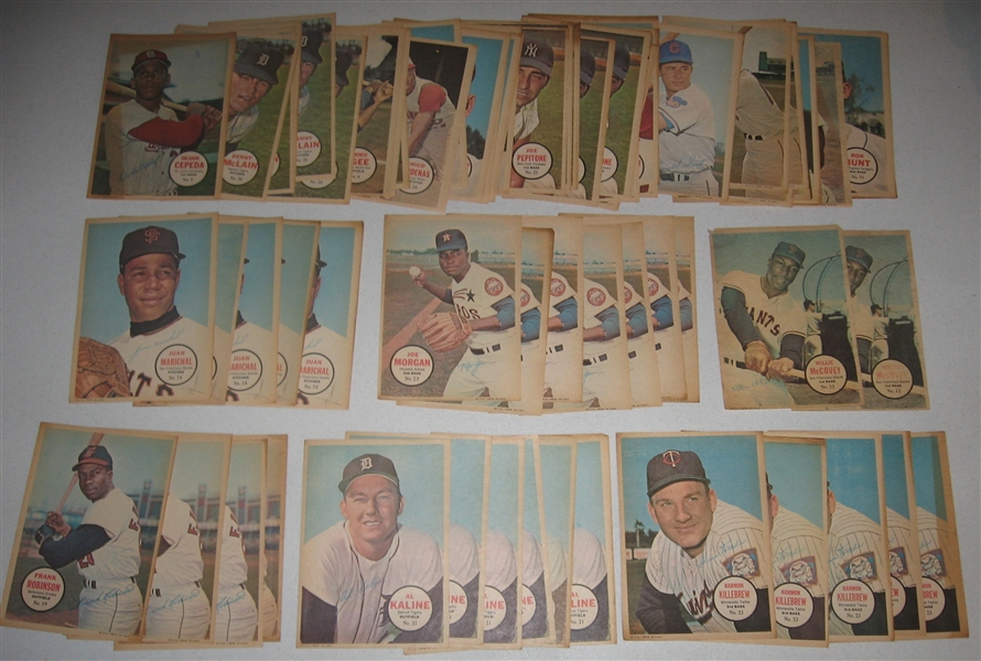 1967 Topps Posters Lot of (87) W/ Two Mantles