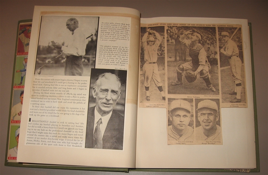 1930s Philadelphia Athletics Scrapbook W/ 33 Goudey HOfers