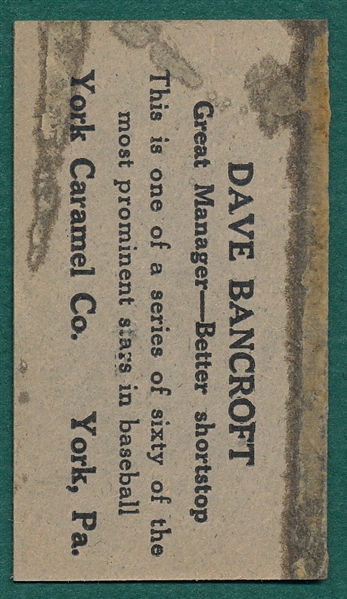 1927 E210-1 #19 Dave Bancroft