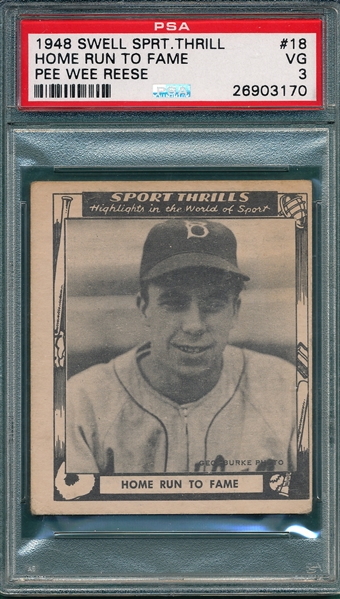 1948 Swell Sport Thrill #18 Pee Wee Reese PSA 3