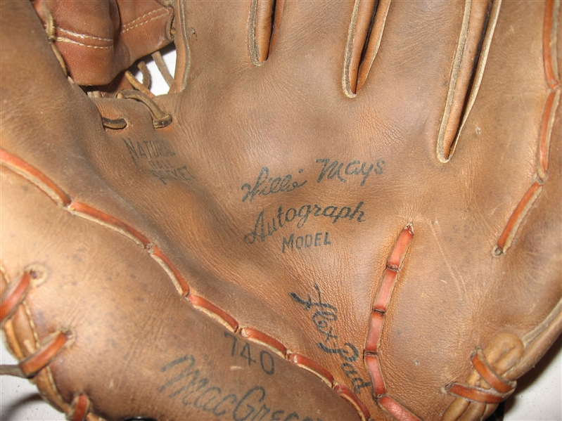 Willie Mays Mac Gregor Baseball Glove