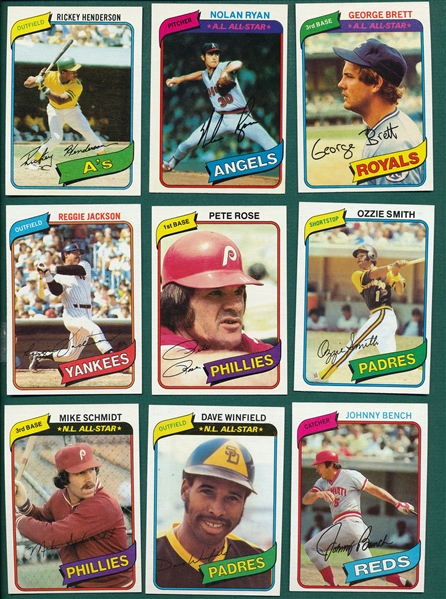 1980 Topps Baseball Complete Set (726) *Rickey Henderson Rookie*