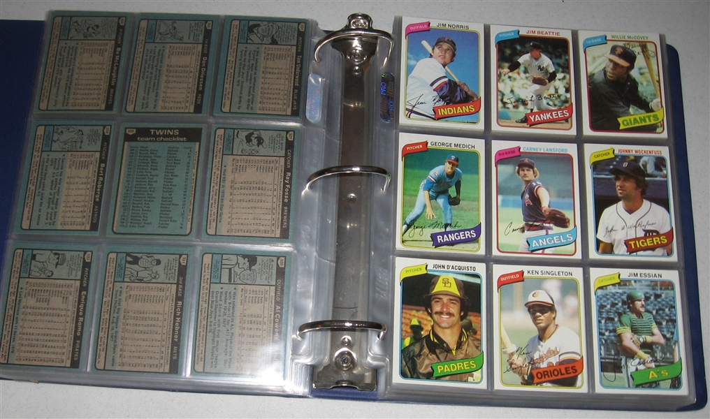 1980 Topps Baseball Complete Set (726) *Rickey Henderson Rookie*