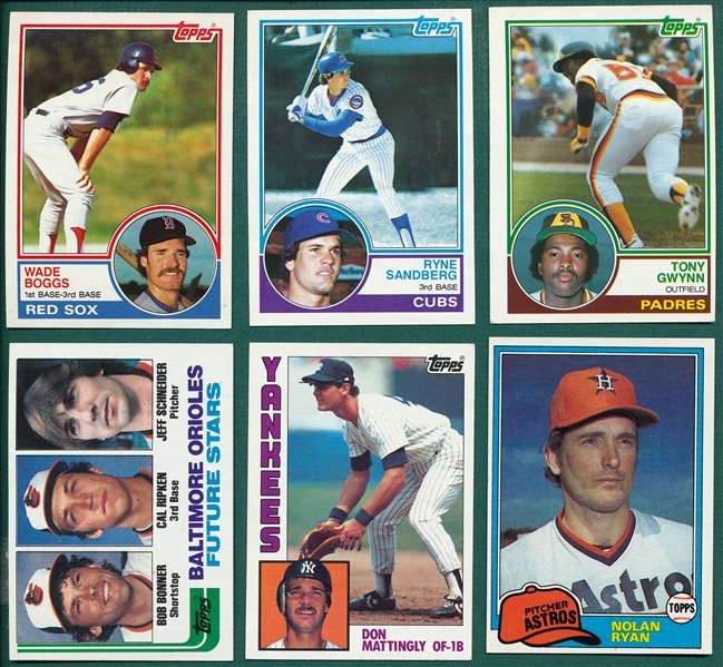 1981-84 Topps Baseball Complete Sets *Boggs, Sandberg, Gwynn & Ripken, Rookie*