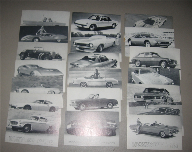 1970s Exhibits Sports Cars Complete Set (24)