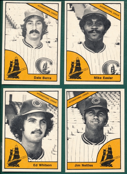1977 TCMA Columbus Clippers Complete Set (24) W/ Corrections