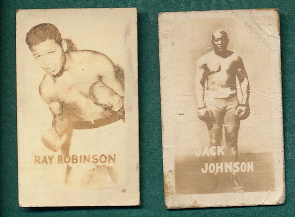 1948 Topps Magic Photo Boxing Series A, Lot of (5) W/ Ray Robinson