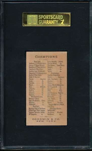 1888 N162 Rowell Goodwin Champions SGC 60