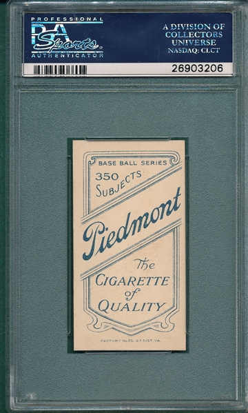 1909-1911 T206 Byrne Piedmont Cigarettes PSA 6