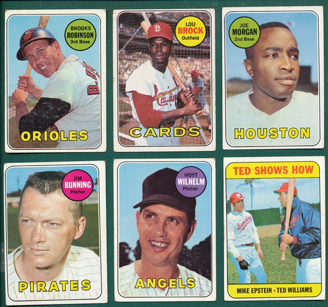 1969 Topps Lot of (125) W/ Bench, Rose & Fingers, Rookie