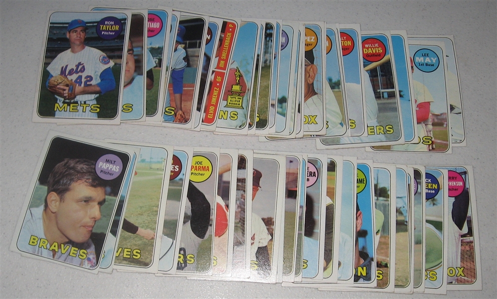 1969 Topps Lot of (125) W/ Bench, Rose & Fingers, Rookie