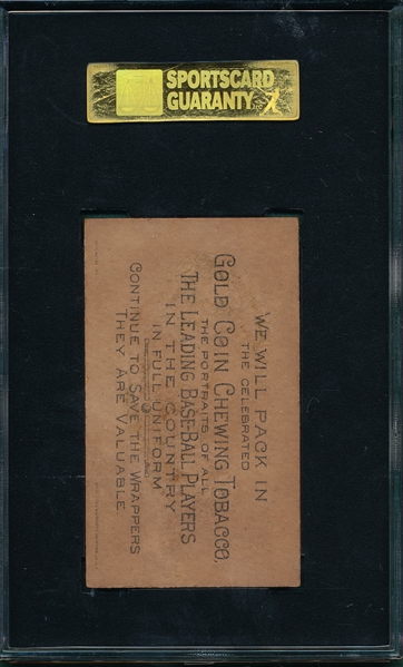 1887 N284 Jim McCormick Buchner Gold Coin SGC 30
