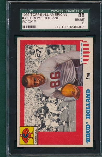 1955 Topps All American #39 Jerome Holland SGC 88