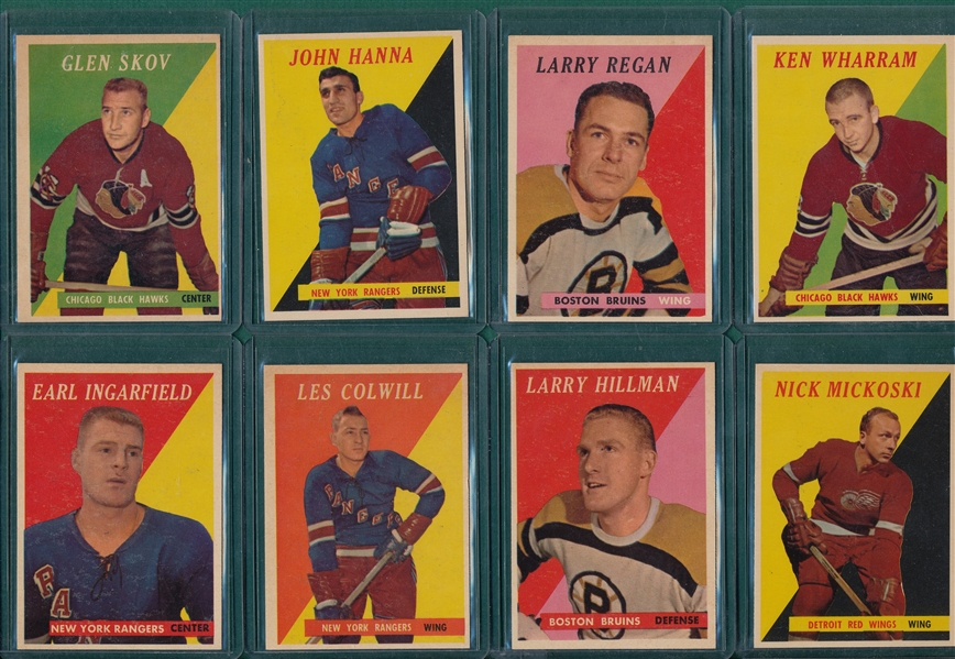 1958-59 Topps HCKY Partial Set (41/66) W/ Howe *Gorgeous*