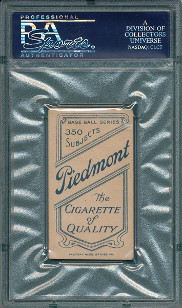 1909-1911 T206 Marquard, Portait, Piedmont Cigarettes PSA 3.5