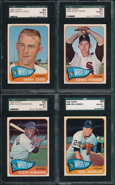 1965 Topps Lot of (4) Chicago White Sox SGC 92 