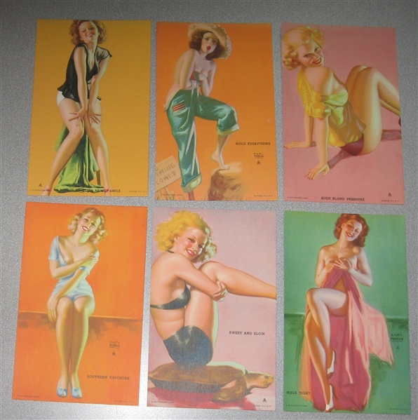 1941 Mutoscope All American Girls Lot of (7) W/ PSA 5