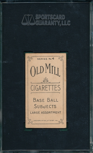 1910 T210-4 Benny Old Mill Cigarettes SGC 40