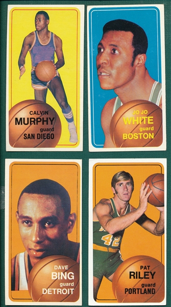 1970-71 Topps BSKT Riley, Murphy, White & Bing, Lot of (4) HOF Rookies 