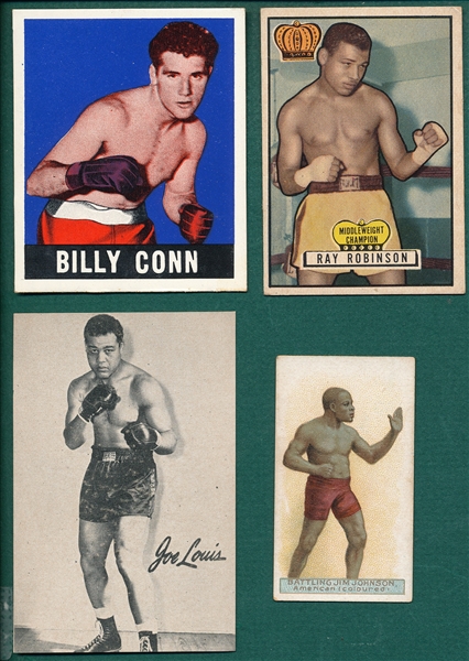 1910-1951 Boxing Lot of (4) W/ Joe Louis