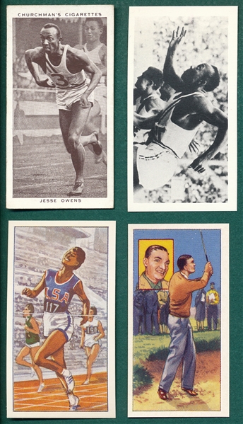 1930s Lot of (4) Misc. Sports Sets W/ Jesse Owens