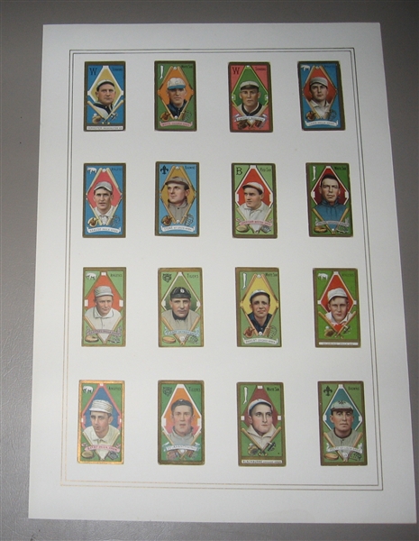 1911 T205 Lot of (2) Matted Displays of (31) Cards W/ Bresnahan