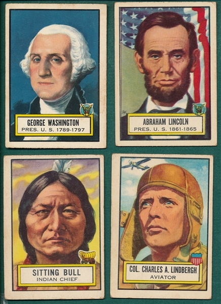 1952 Topps Look 'n See Lot of (25) W/ Abraham Lincoln