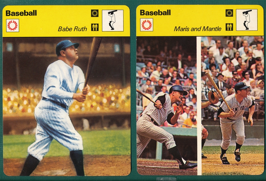 1977-79 Editions Recontre, Sportscasters, Italy, Lot of over (900) W/ Babe Ruth