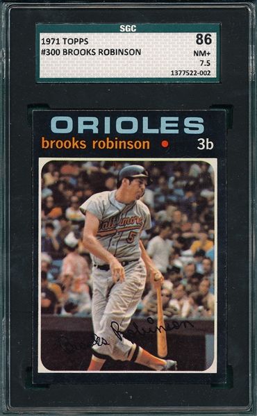 1971 Topps #300 Brooks Robinson SGC 86