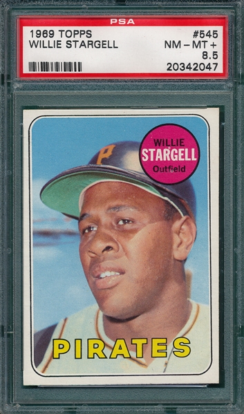 1969 Topps #545 Willie Stargell PSA 8.5