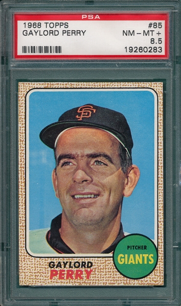 1968 Topps #85 Gaylord Perry PSA 8.5