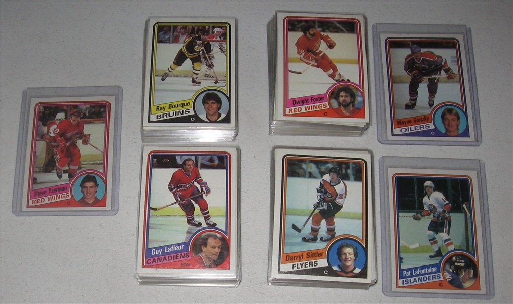 1984-85 Topps Hockey Near Set (164/165) W/ LaFontaine & Yzerman, Rookies