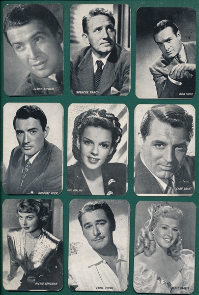 1940s A. J. Waldman & Sons Film Stars Partial (31/48) W/ Bob Hope