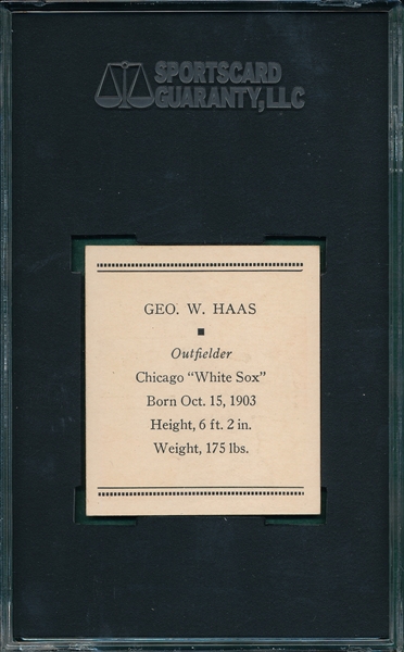 1933 R305 Haas Tattoo Orbit SGC 86