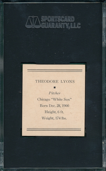 1933 R305 Lyons Tattoo Orbit SGC 84