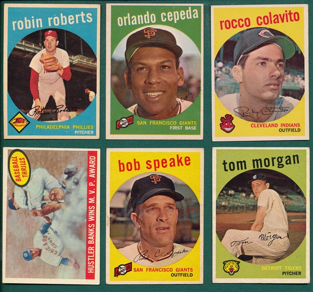 1959 Topps Lot of (109) W/ Cepeda