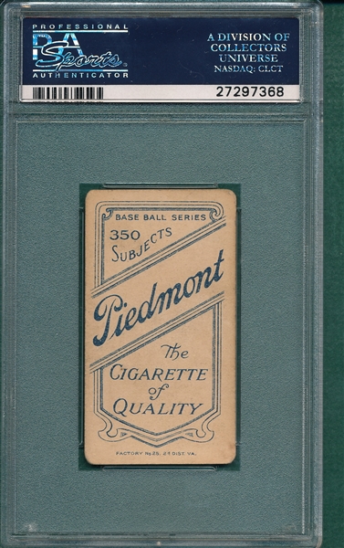 1909-1911 T206 Milan Piedmont Cigarettes PSA 2