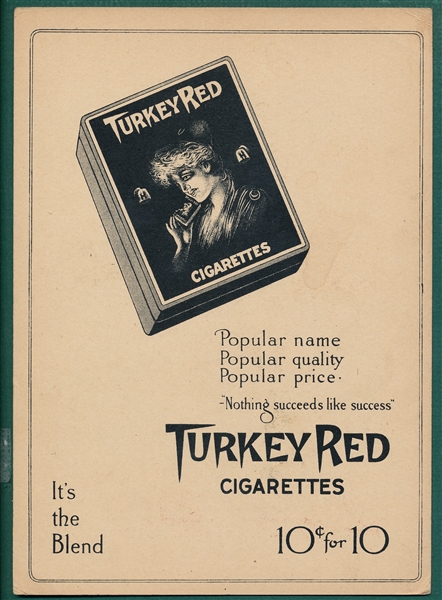 1910-11 T3 #82 Kitty Bransfield Turkey Red Cigarettes *Ad Back*