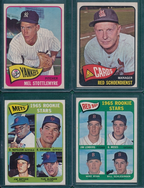 1965 Topps Lot of (59) High Numbers W/ Stottlemyre, Rookie *Crease Free*