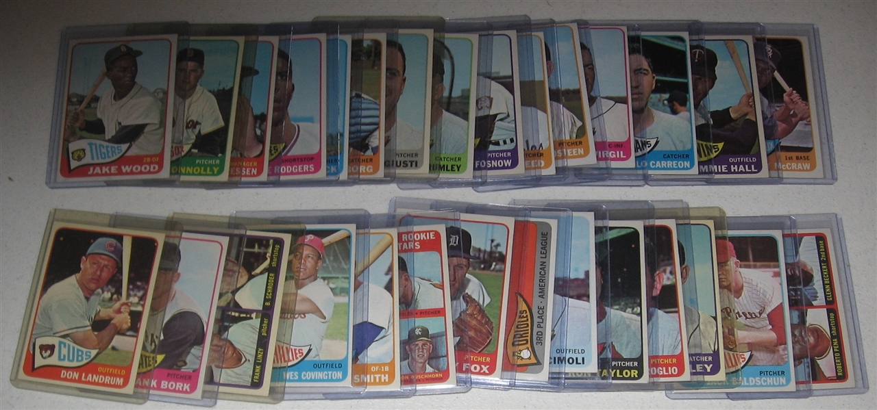 1965 Topps Lot of (59) High Numbers W/ Stottlemyre, Rookie *Crease Free*