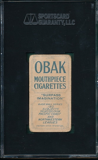 1910 T212 Willett Obak Cigarettes SGC 20 *150 Subjects*
