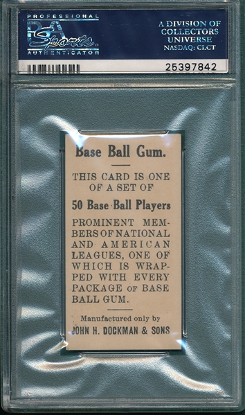 1909 E92 Admiral Schlei Dockman & Sons PSA 6 *Only 3 Higher*