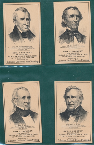 1880s H602 Presidents Geo S. Colburn, Complete Set (22) 