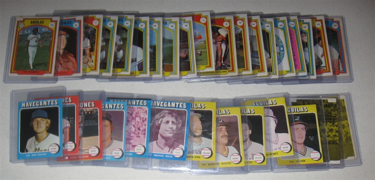 1972-76 Venezuelan Winter League Stickers Lot of (37) W/ Dave Lopes