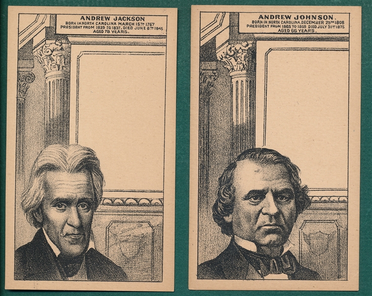 1885 H602 U. S. Presidents Lot of (6) W/ Andrew Jackson
